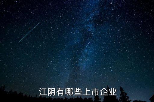  江陰有哪些上市企業(yè)