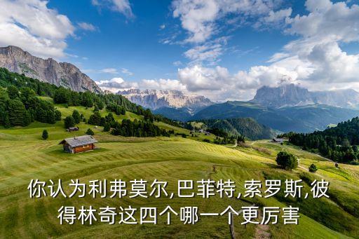你認為利弗莫爾,巴菲特,索羅斯,彼得林奇這四個哪一個更厲害