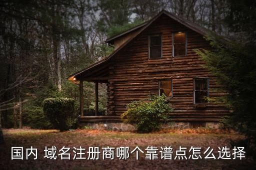 國內(nèi) 域名注冊商哪個靠譜點怎么選擇