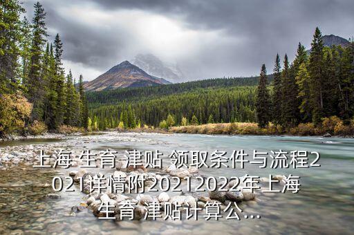 上海 生育 津貼 領(lǐng)取條件與流程2021詳情附20212022年上海 生育 津貼計算公...