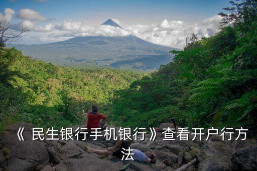 《 民生銀行手機(jī)銀行》查看開戶行方法