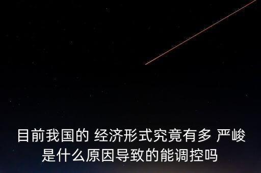 目前我國的 經(jīng)濟(jì)形式究竟有多 嚴(yán)峻是什么原因?qū)е碌哪苷{(diào)控嗎