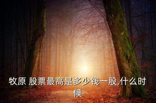牧原 股票最高是多少錢(qián)一股,什么時(shí)候