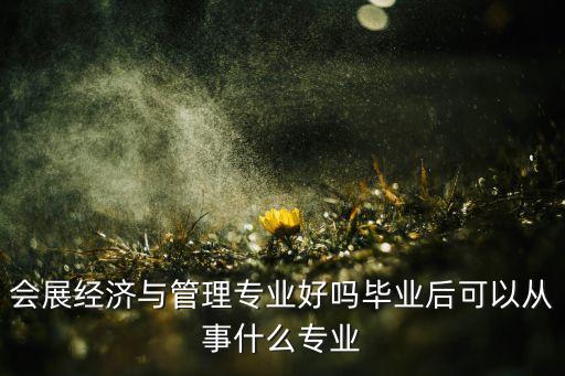 會(huì)展經(jīng)濟(jì)與管理專(zhuān)業(yè)好嗎畢業(yè)后可以從事什么專(zhuān)業(yè)