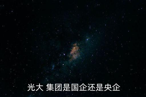  光大 集團(tuán)是國(guó)企還是央企