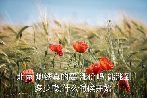 北京地鐵應(yīng)不應(yīng)該漲價(jià)