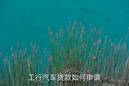 工行汽車貸款如何申請