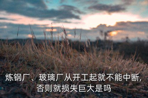 煉鋼廠、玻璃廠從開工起就不能中斷,否則就損失巨大是嗎