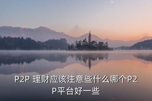 P2P 理財(cái)應(yīng)該注意些什么哪個(gè)P2P平臺好一些
