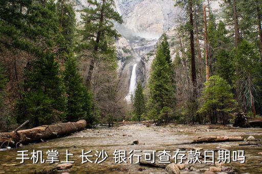 手機(jī)掌上 長沙 銀行可查存款日期嗎