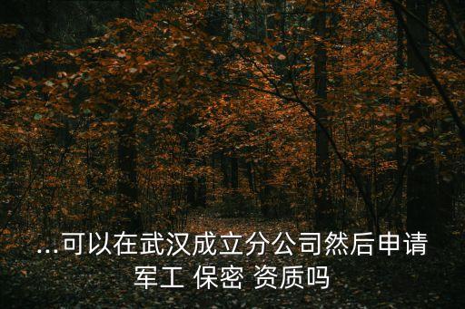 保密資質是否可以授權子公司