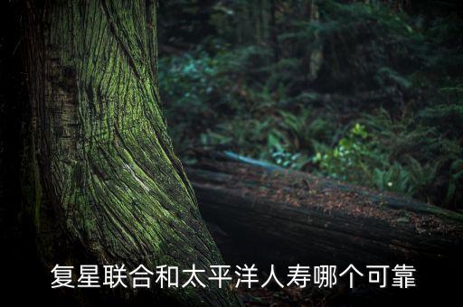  復星聯(lián)合和太平洋人壽哪個可靠