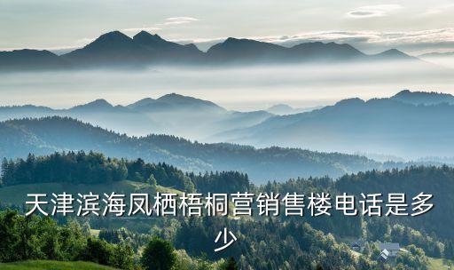  天津?yàn)I海鳳棲梧桐營(yíng)銷售樓電話是多少
