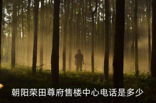 朝陽(yáng)榮田尊府售樓中心電話是多少