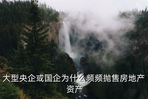 大型央企或國(guó)企為什么頻頻拋售房地產(chǎn) 資產(chǎn)
