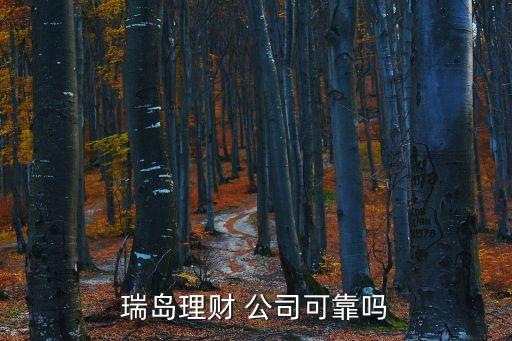 瑞島理財(cái) 公司可靠嗎