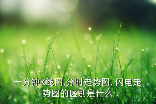 一分鐘K線圖,分時走勢圖, 閃電走勢圖的區(qū)別是什么