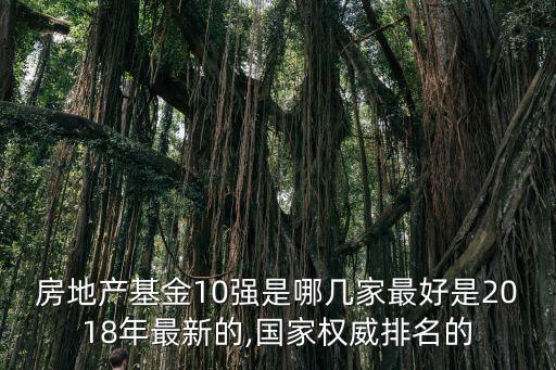 房地產(chǎn)基金10強是哪幾家最好是2018年最新的,國家權威排名的