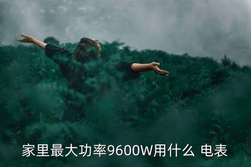家里最大功率9600W用什么 電表