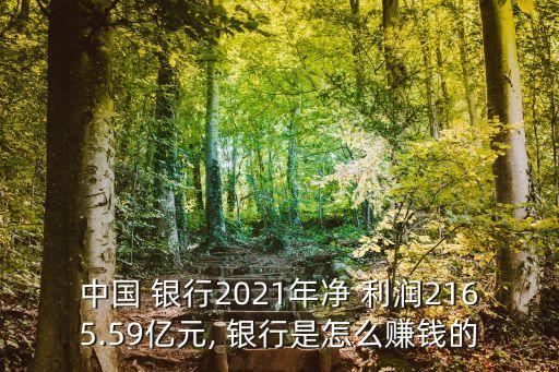 中國 銀行2021年凈 利潤(rùn)2165.59億元, 銀行是怎么賺錢的