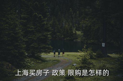  上海買房子 政策 限購(gòu)是怎樣的