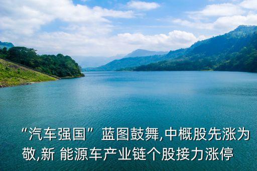 “汽車(chē)強(qiáng)國(guó)”藍(lán)圖鼓舞,中概股先漲為敬,新 能源車(chē)產(chǎn)業(yè)鏈個(gè)股接力漲停