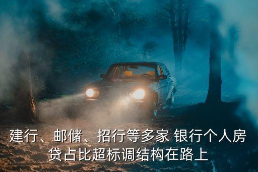 建行、郵儲、招行等多家 銀行個人房貸占比超標調(diào)結(jié)構(gòu)在路上
