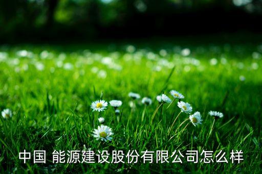 中國 能源建設股份有限公司怎么樣