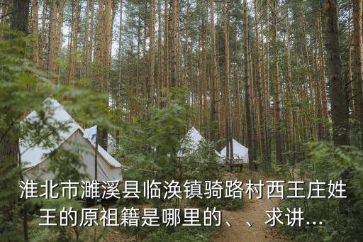  淮北市濉溪縣臨渙鎮(zhèn)騎路村西王莊姓王的原祖籍是哪里的、、求講...