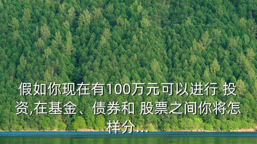 100萬股票投資計劃書,大學生股票投資計劃書模板