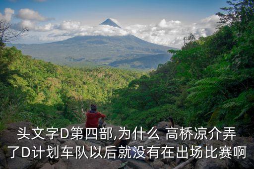 頭文字D第四部,為什么 高橋涼介弄了D計(jì)劃車隊(duì)以后就沒有在出場(chǎng)比賽啊