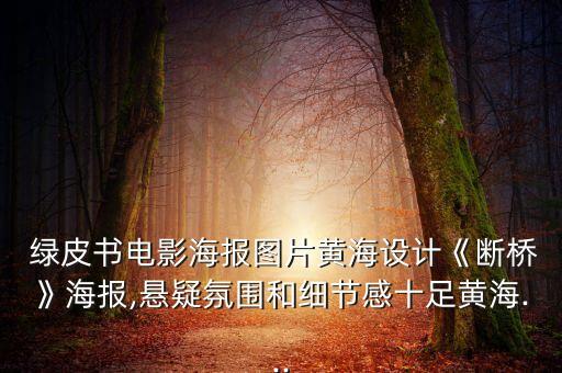  綠皮書(shū)電影海報(bào)圖片黃海設(shè)計(jì)《斷橋》海報(bào),懸疑氛圍和細(xì)節(jié)感十足黃海...