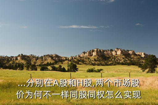 ...分別在A股和H股,兩個(gè)市場(chǎng)股價(jià)為何不一樣同股同權(quán)怎么實(shí)現(xiàn)