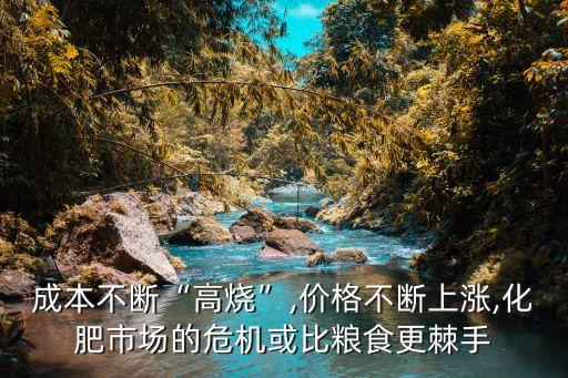 成本不斷“高燒”,價(jià)格不斷上漲,化肥市場(chǎng)的危機(jī)或比糧食更棘手