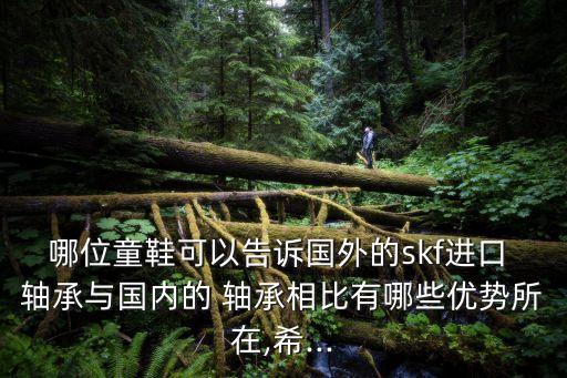 哪位童鞋可以告訴國外的skf進口 軸承與國內的 軸承相比有哪些優(yōu)勢所在,希...