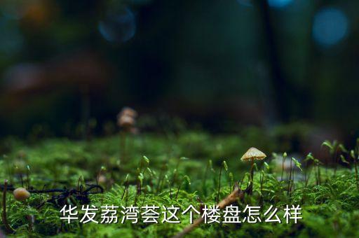  華發(fā)荔灣薈這個樓盤怎么樣