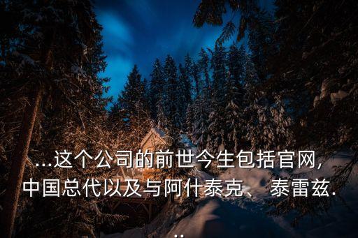 ...這個(gè)公司的前世今生包括官網(wǎng),中國(guó)總代以及與阿什泰克、 泰雷茲...