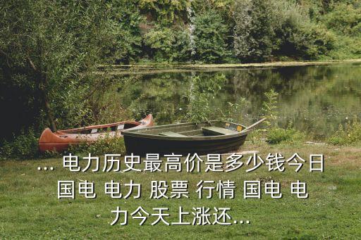 ... 電力歷史最高價(jià)是多少錢(qián)今日 國(guó)電 電力 股票 行情 國(guó)電 電力今天上漲還...
