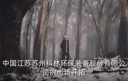 中國江蘇蘇州科林環(huán)保裝備股份有限公司的市場(chǎng)開拓