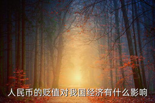 人民幣的貶值對我國經(jīng)濟(jì)有什么影響