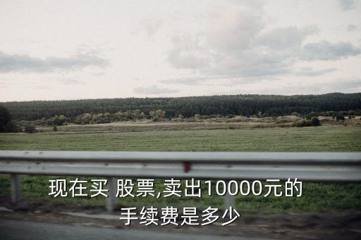 現(xiàn)在買(mǎi) 股票,賣(mài)出10000元的 手續(xù)費(fèi)是多少