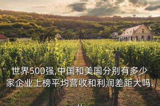 世界500強(qiáng),中國(guó)和美國(guó)分別有多少家企業(yè)上榜平均營(yíng)收和利潤(rùn)差距大嗎...