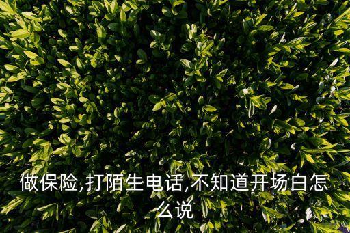 保險公司產說會邀約話術