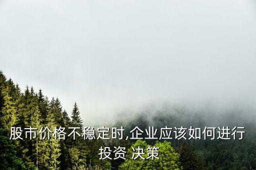 股市價格不穩(wěn)定時,企業(yè)應(yīng)該如何進(jìn)行 投資 決策