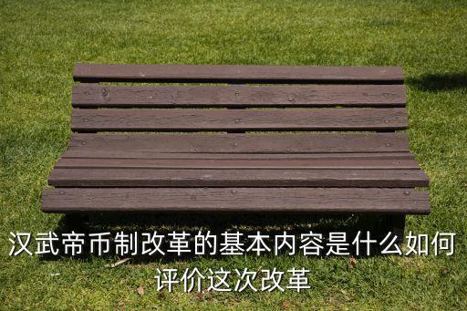 漢武帝幣制改革的基本內(nèi)容是什么如何評價這次改革