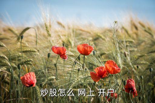 股票如何網上開戶,為什么股票不建議網上開戶