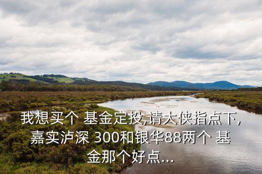 我想買個(gè) 基金定投,請(qǐng)大俠指點(diǎn)下,嘉實(shí)瀘深 300和銀華88兩個(gè) 基金那個(gè)好點(diǎn)...