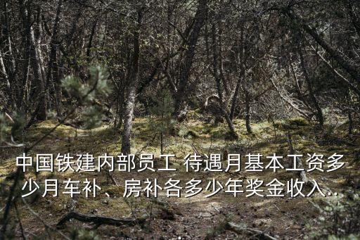中國(guó)鐵建內(nèi)部員工 待遇月基本工資多少月車補(bǔ)、房補(bǔ)各多少年獎(jiǎng)金收入...