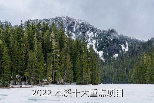 2022 本溪十大重點項目