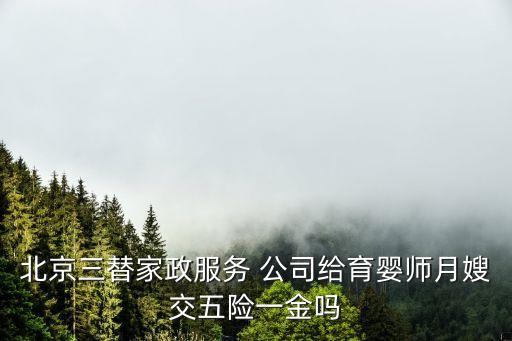 北京三替家政服務 公司給育嬰師月嫂交五險一金嗎